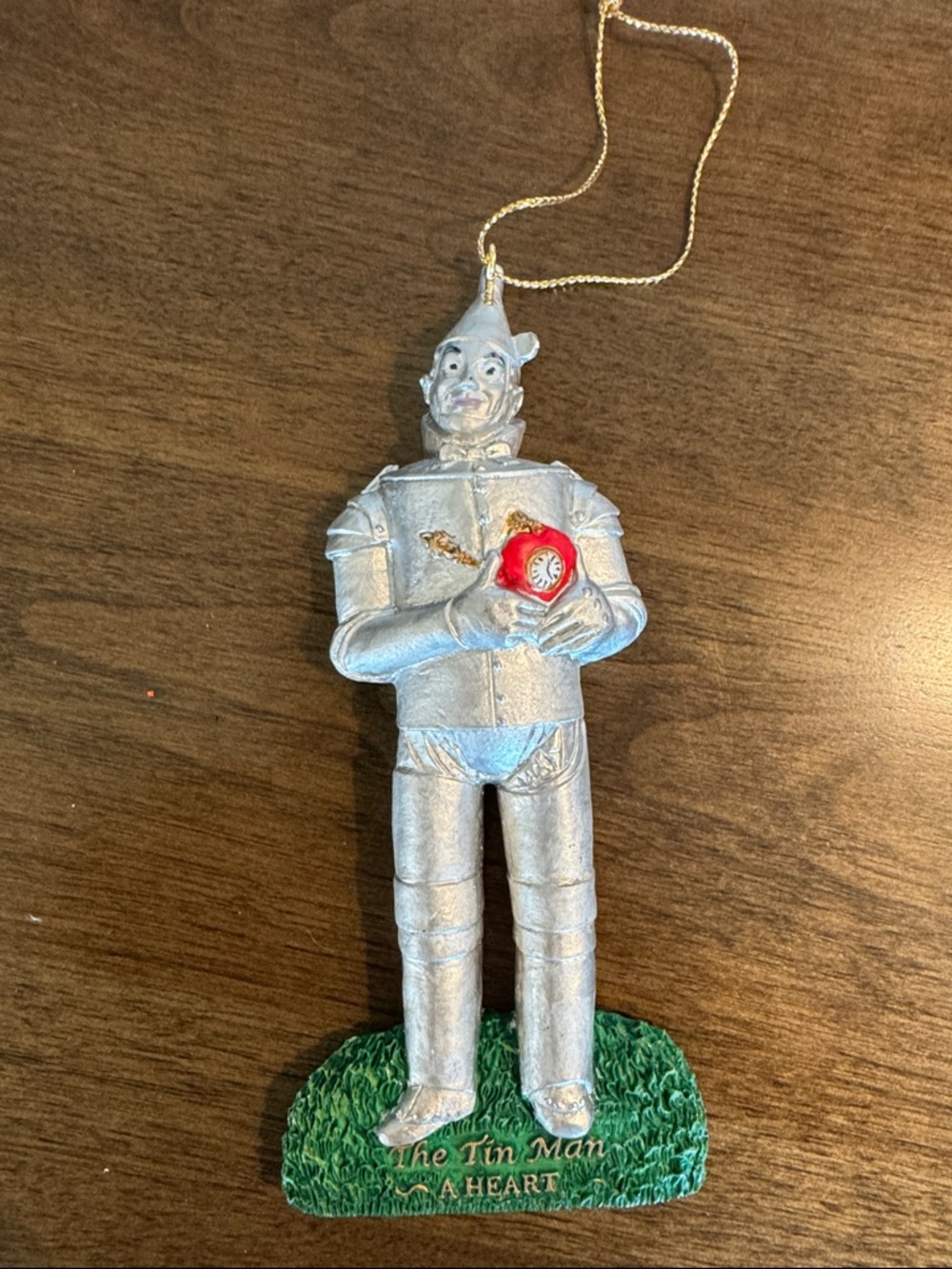 Kurt Adler Wizard of Oz Tin Man Ornament with Red Heart